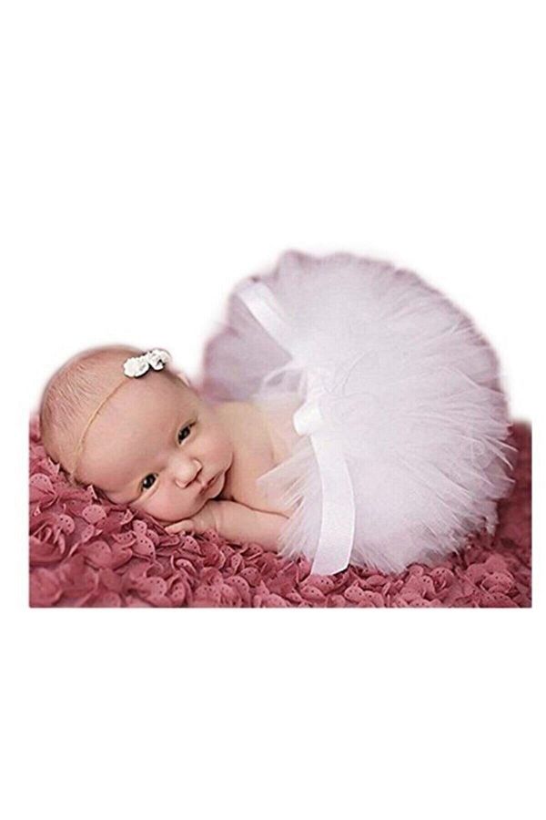 bbays new trend Newborn White Tutu White Newborn Tutu Skirt For Photo Shoot Trendyol