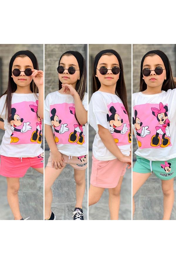Touch Girl s Excellent Quality Zara Minnie Shorts Suit First Quality Perfect Fit Trendy Product Trendyol