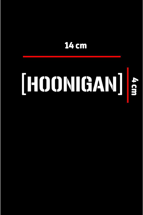 MegaSticker Hoonigan Auto Sticker Glass Sticker 14x4 Cm Trendyol