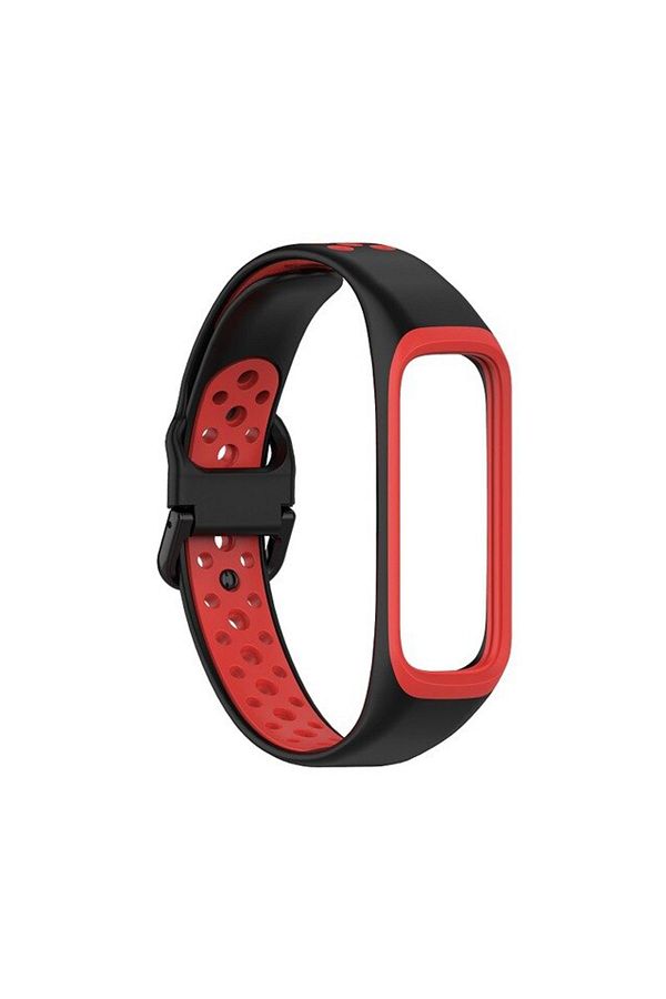 Tagomoon Samsung Galaxy Fit 2 Smart Bracelet Compatible Perforated Patterned Silicone Band Strap Trendyol