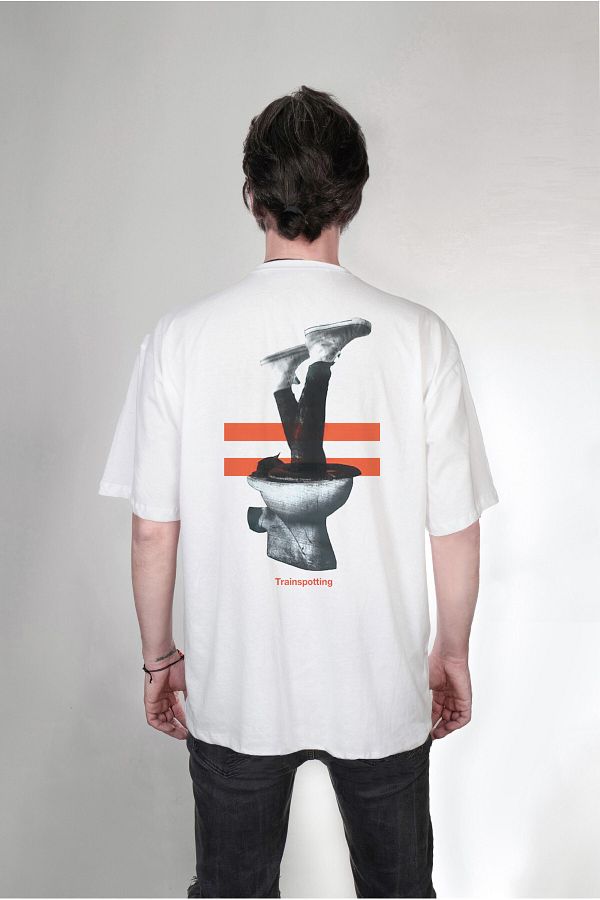 Darkia Trainspotting Movie Double Sided Design Printed Oversize Unisex T Shirt Trendyol