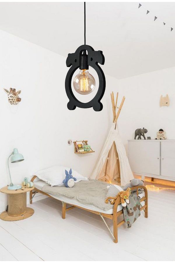 UTKU TASARIM-Alarm Clock Single Chandelier Pendant Lamp Modern Rustic Decorative Lamp 1