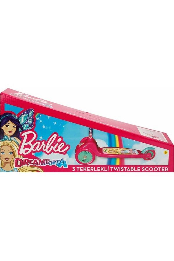 Barbie 3 Wheel Twistable Scooter with Brake for Kids Trendyol