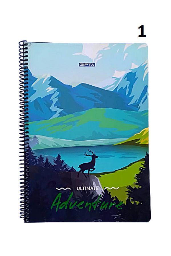 Gıpta-Ultimate Adventure A4 100 Sheets Checked Spiral Notebook 1
