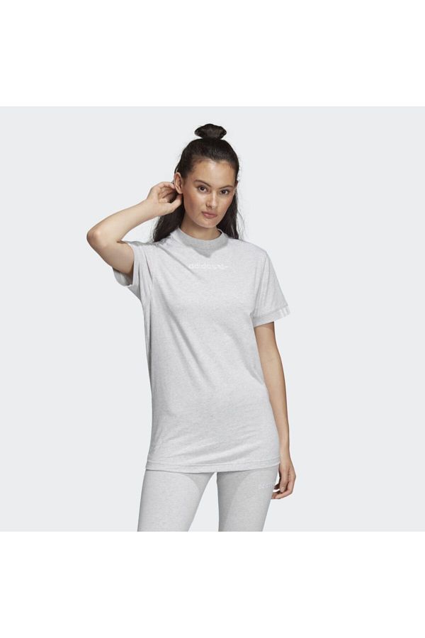 adidas Sports T Shirt White Oversize Trendyol