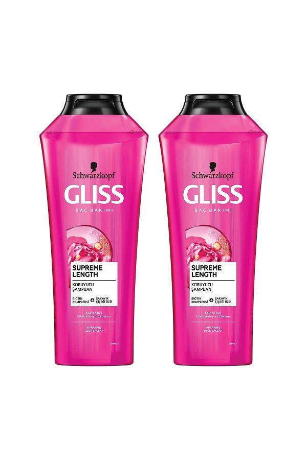 Gliss-Supreme Length 400 ml Protective Shampoo - Biotin Complex and Peony Flower Extract 1