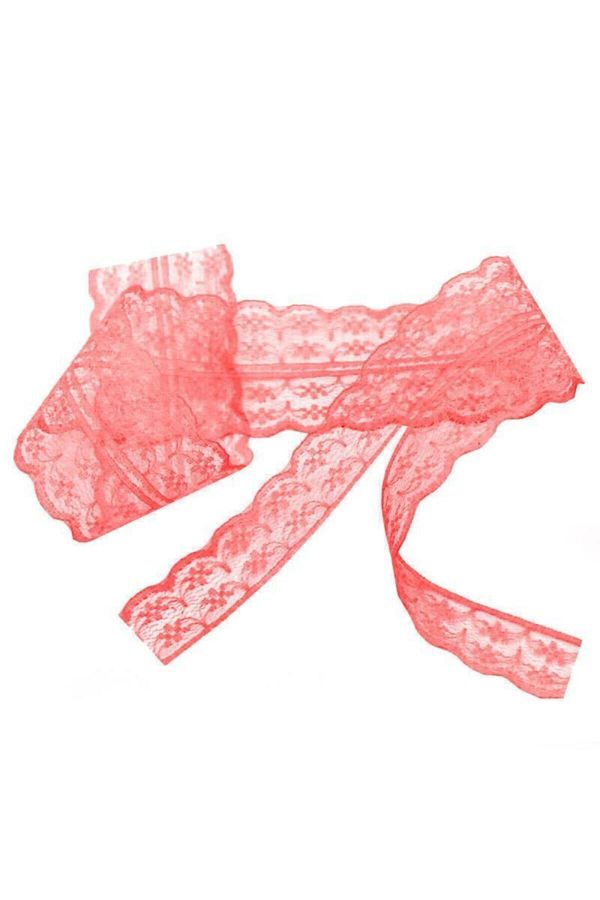 ELITETIME-10 Meters Double Layer Guipure Lace Ribbon Red (Width: 5 Cm) 1