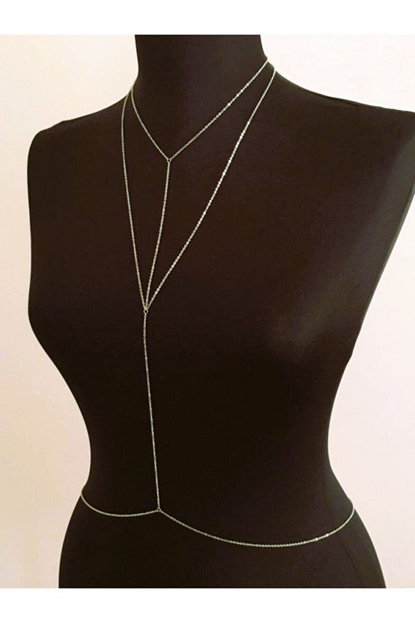 Classy Waist And Halter Neck Body Accessory Body Necklace Body Chain Waist Chain Trendyol