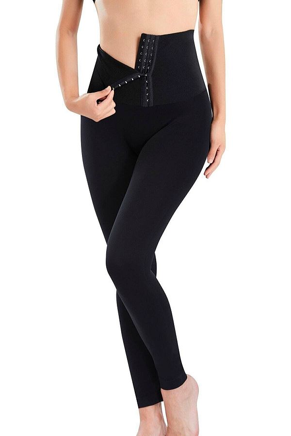 by GP Women s Black Anti Slip Silicone Slimming Corset Leggings Trendyol