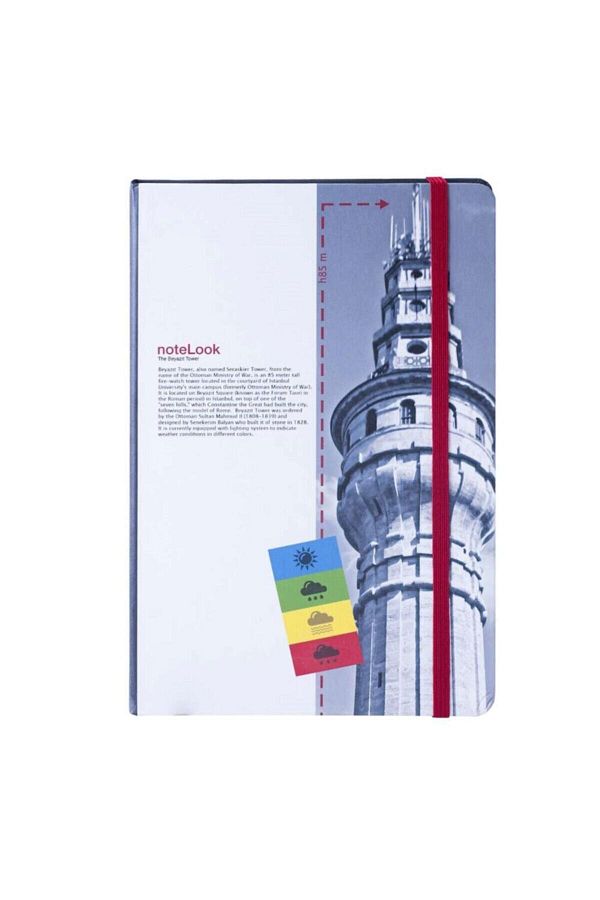 Scrikss-Towers Of Istanbul White Tower Notebook - A5 Unlined 1