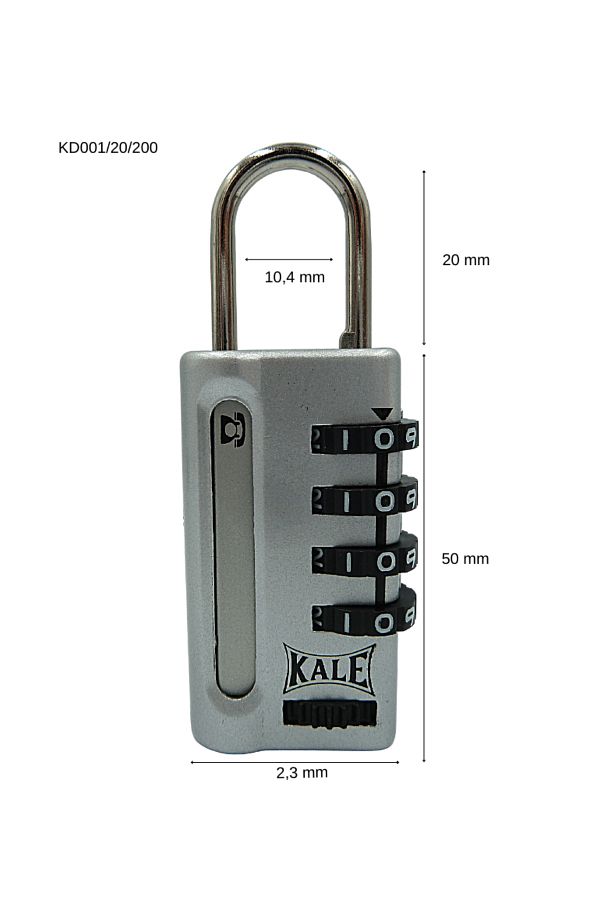 Kale Kilit-قفل بكلمة مرور على شكل قلعة-kd00120200-رمادي (تشفير 4 خطوات، مع نافذة معلومات) 1