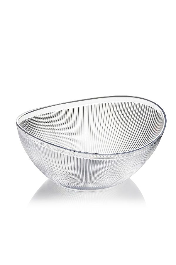ultraform-Medium Clear Borak Square Salad Bowl 1