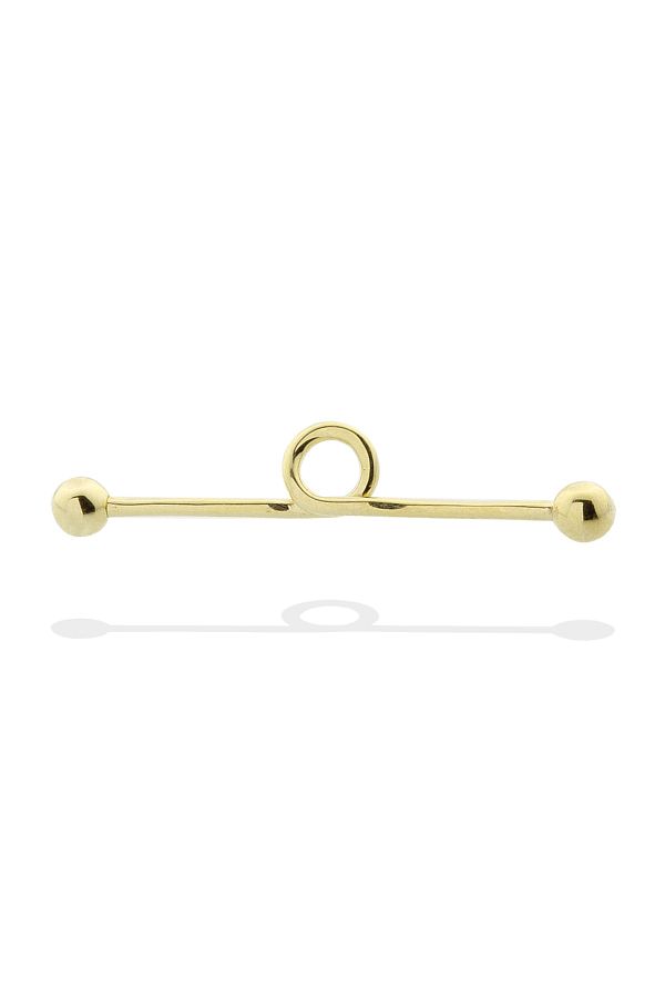 Dianora Piercing-Spiral Rose Gold Bridge Piercing 1
