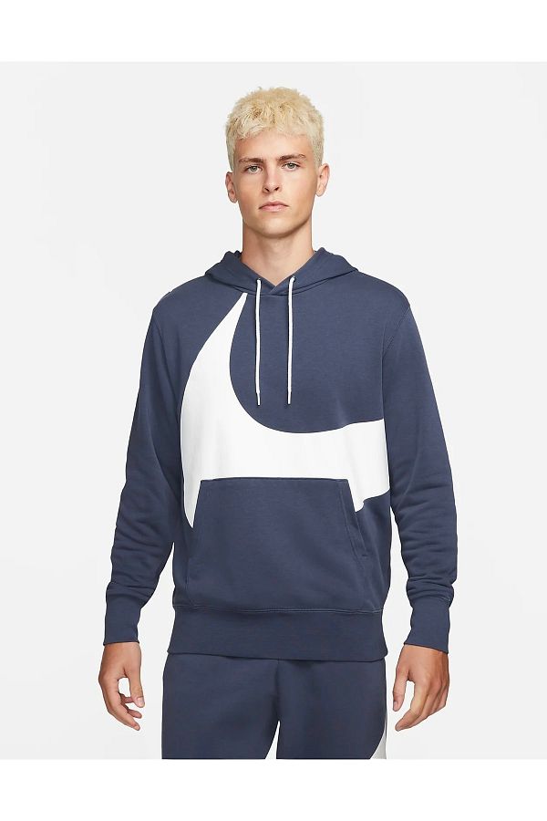 Nike swoosh hoodie blue shop