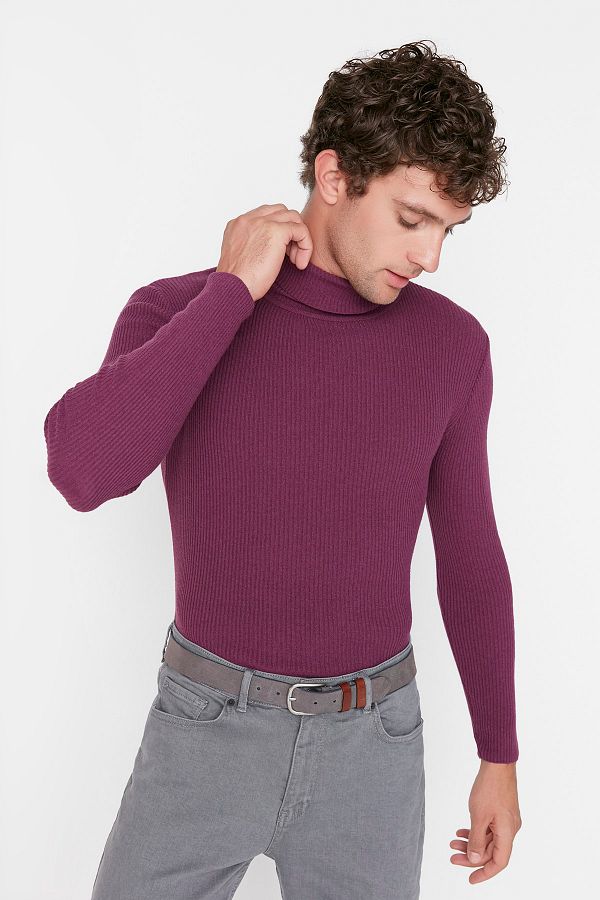 Mauve knit sweater store