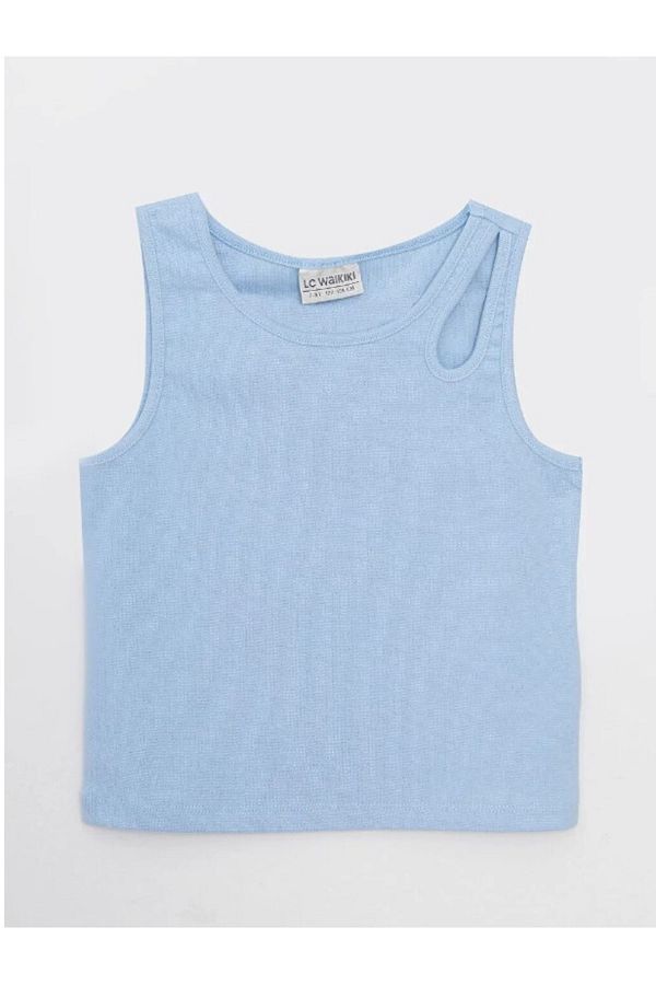 LC Waikiki-Bavlněné dívčí tílko Crew Neck Basic 1
