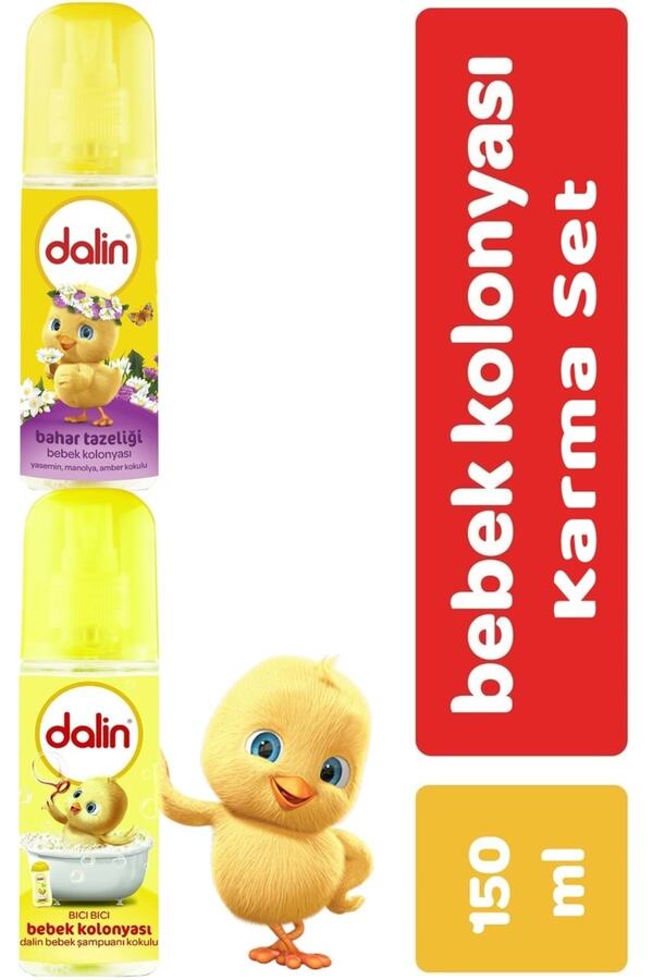 Dalin Bebek Kolonyası 150ml (bıcı Bıcı Kokusu-bahar Tazeliği) Karma 2 Li Set