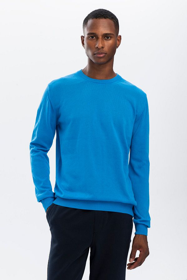 Light blue cotton sweater shop