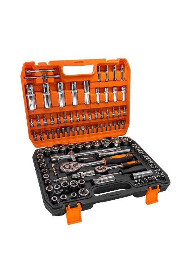 Titi-5446 1/2''-1/4'' Socket Set with Bits End Socket Set - 108 Pieces 1