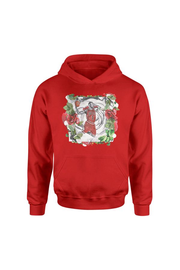 NSJ SPORTIVE Chicago Bulls Derrick Rose Red Hoodie Trendyol