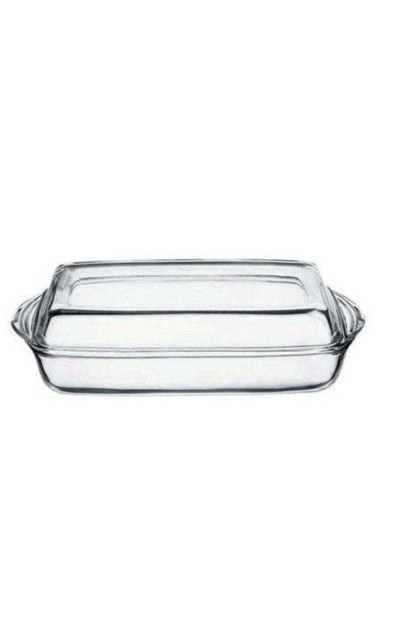 Paşabahçe-59009 1950 Model Rectangular Pyrex Oven Tray - With Lid 1