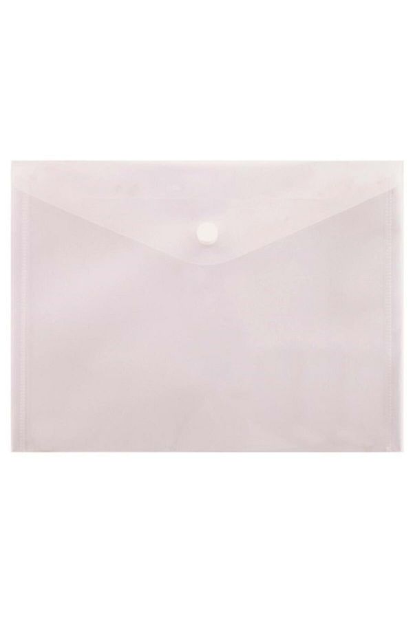 Noki-A3 Snap Fastener File Document Envelope Transparent 3103-200 (Pack of 12) 1