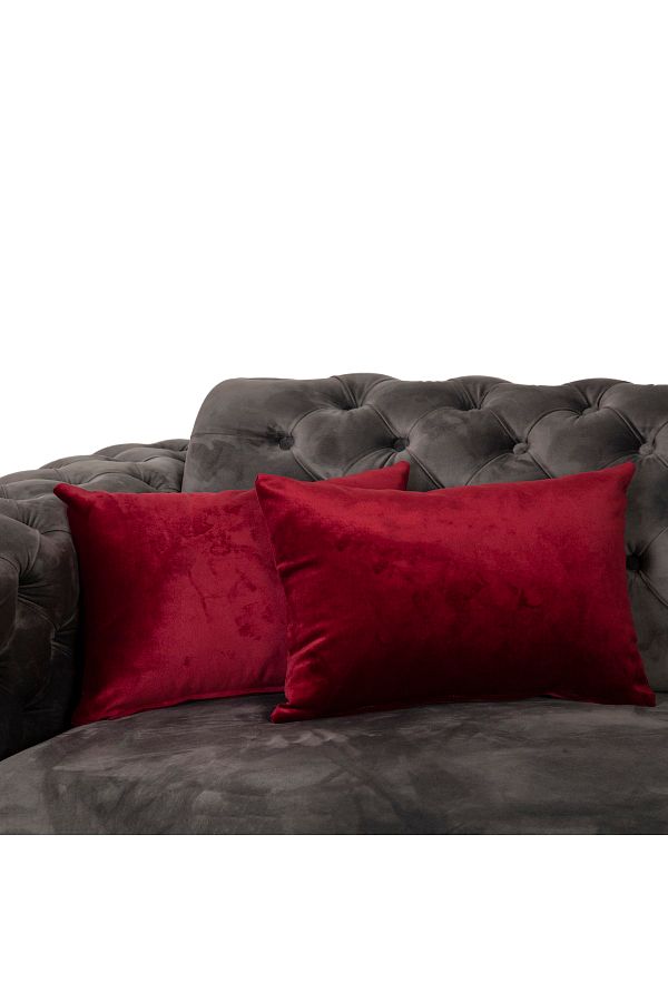 RENKLİ EV TASARIM-35X50 cm Claret Red Throw Pillow Cover - Comfortable Cut 1