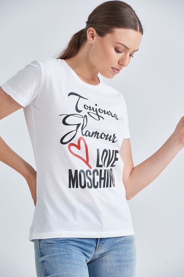 Moschino Women s Written T shirt Trendyol