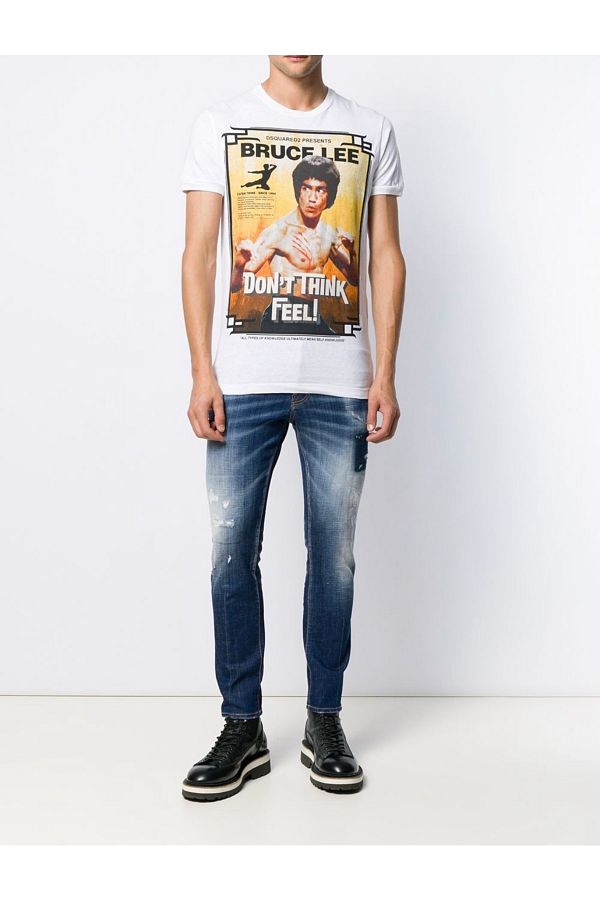 DSquared2 Bruce Lee Print T shirt Trendyol