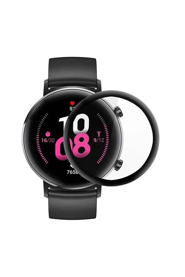 YGT Huawei Watch Gt2 42mm 5D Polymer Nano Full Covering Screen Protector Compatible Trendyol