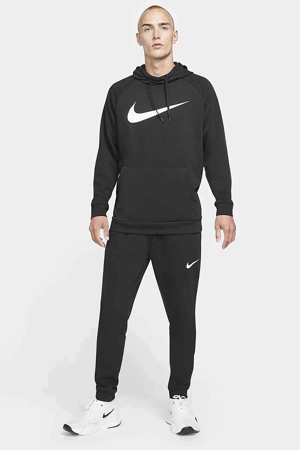 Nike-Cz6379-010 Dri-Fit Men's Black/White Sweatpants 1