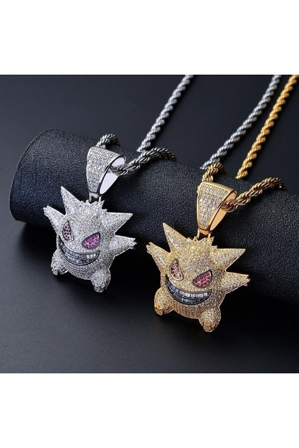 BetaDesign Iced Out Gengar Chain Necklace Trendyol