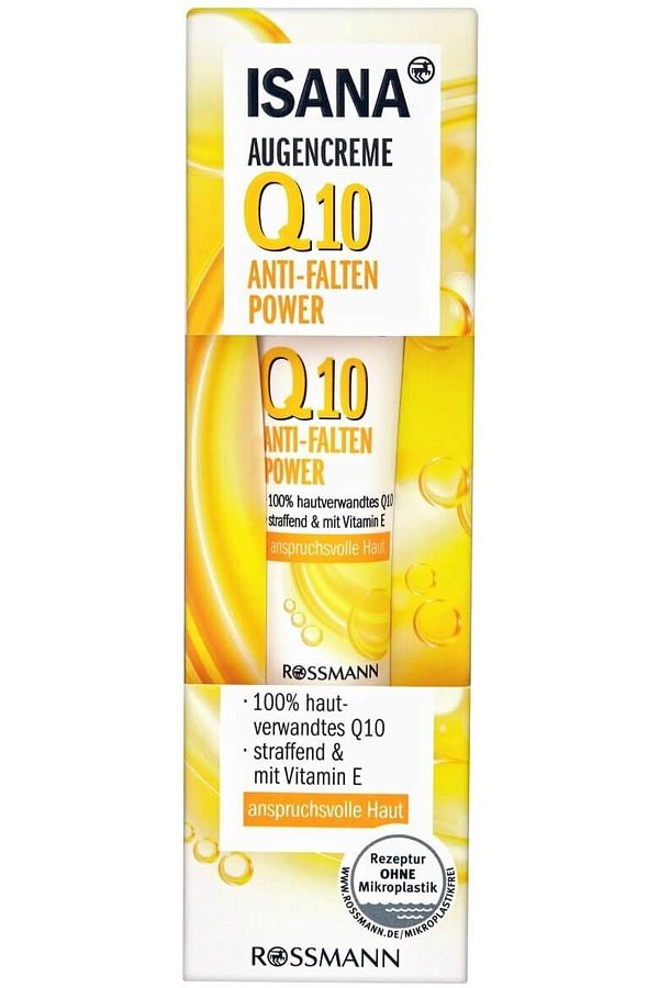 ISANA-Q10 Eye Contour Cream Anti-Wrinkle, 15 Ml Containing Corneosticker Ds 1