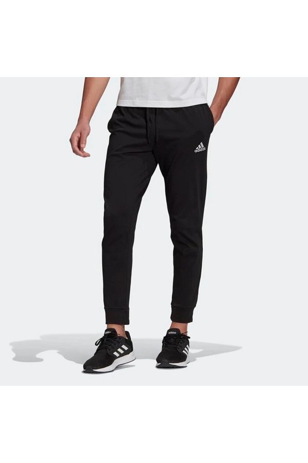 Adidas essentials men's tapered jersey sweatpants discount