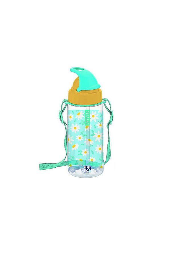 Gıpta-Crystal Tritan Patterned Flask with Straw 500 Cc 1