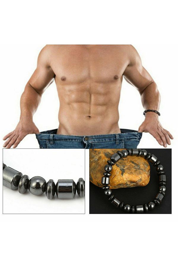 Padore Accessory Unisex Weight Loss Hematite Therapy Natural Stone Padore Bracelet Opens Chakras Trendyol