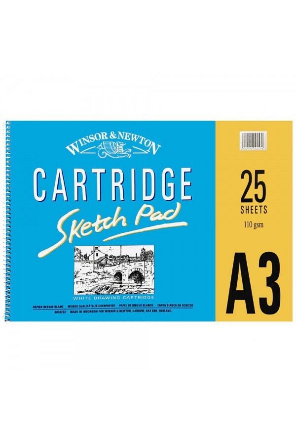 Winsor Newton-Winsor & Newton : Cartridge Sketchbook : 110 Gr (25 Sheets) : A3 1