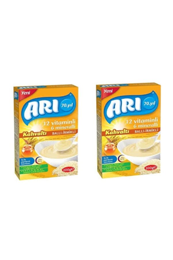 Arı Mama Ballı Irmikli Kahvaltı 12 Vitamin 6 Mineral 200gr X 2