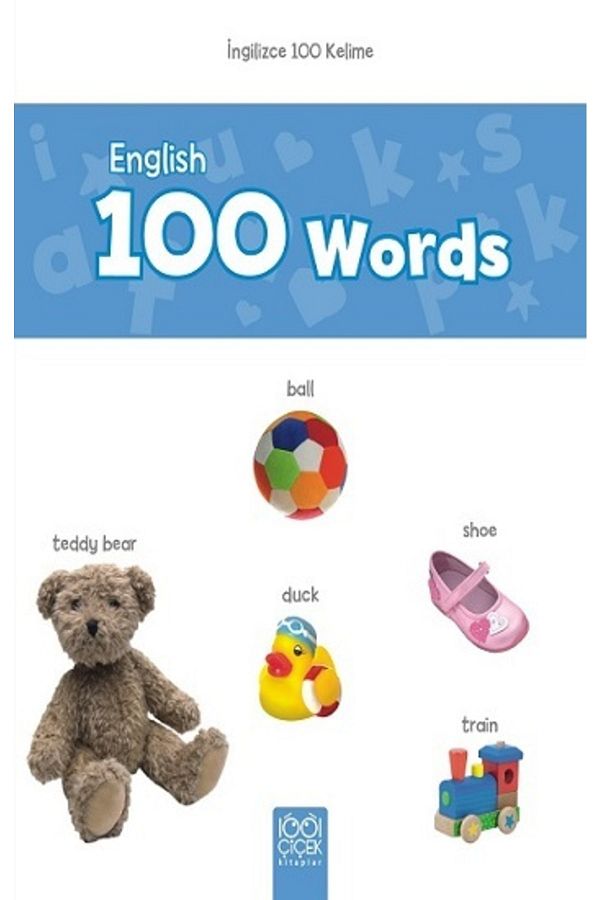 Mavi Kelebek Yayınları-الإنجليزية 100 كلمة 1001 كتاب الزهور 1