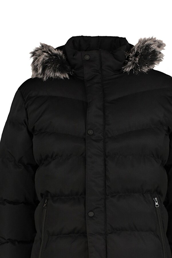 Trendyol Collection Men's Winter Puffer Jacket Black, Regular