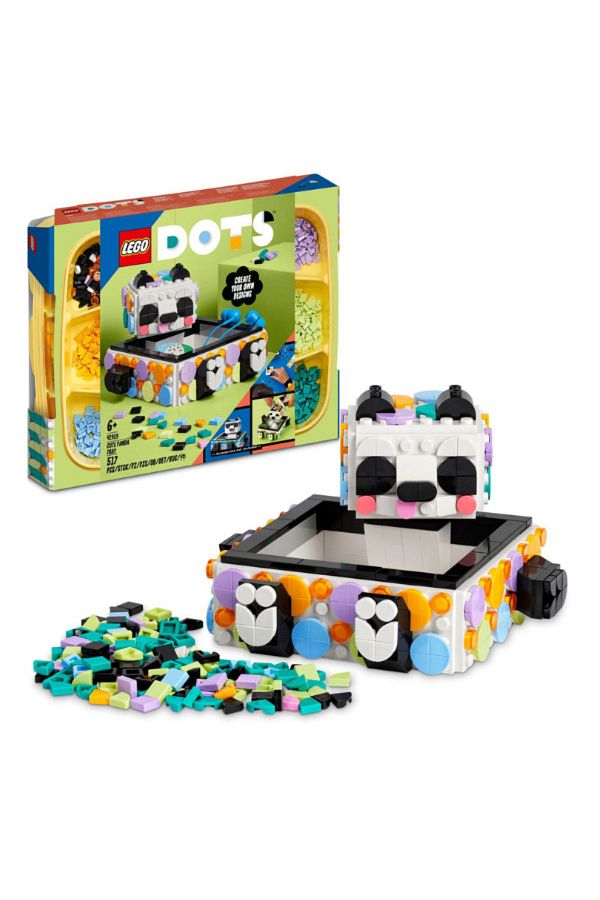 LEGO-® DOTS Cute Panda Tray 41959 - Storage Box Set for Children Ages 6 and Up (517 Pieces) 1