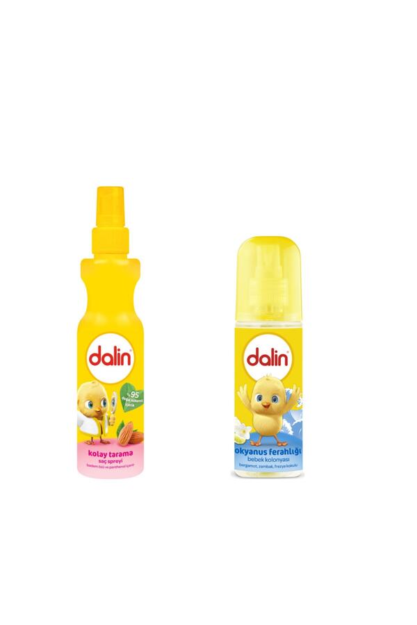 Dalin Kolay Tarama Saç Spreyi 200 Ml + Bebek Kolonyası Okyanus Ferahlığı 150 Ml
