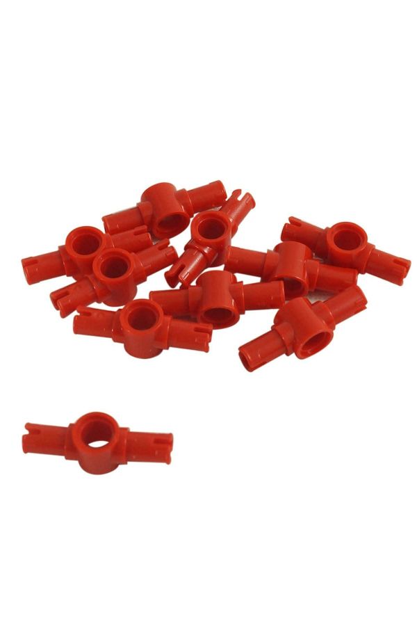 LEGO-Original Technic Moc Custom Accessory Mindstorms Red Pin 3l with Pin in the Middle 4 Pieces to Ship 1