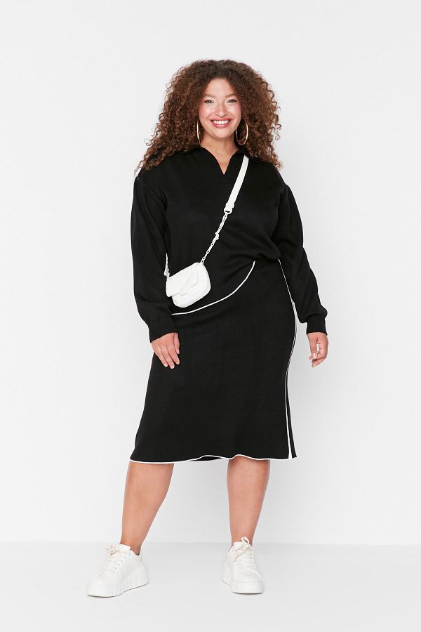 Trendyol Curve-Knitwear Bottom Top Set 1