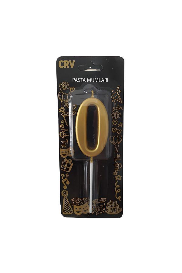 Mini Parti-Mini Party Store 7 cm Large Number Candle Gold 0 1