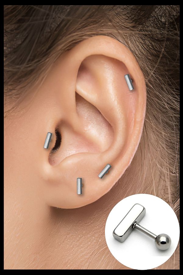 Flat bar piercing on sale