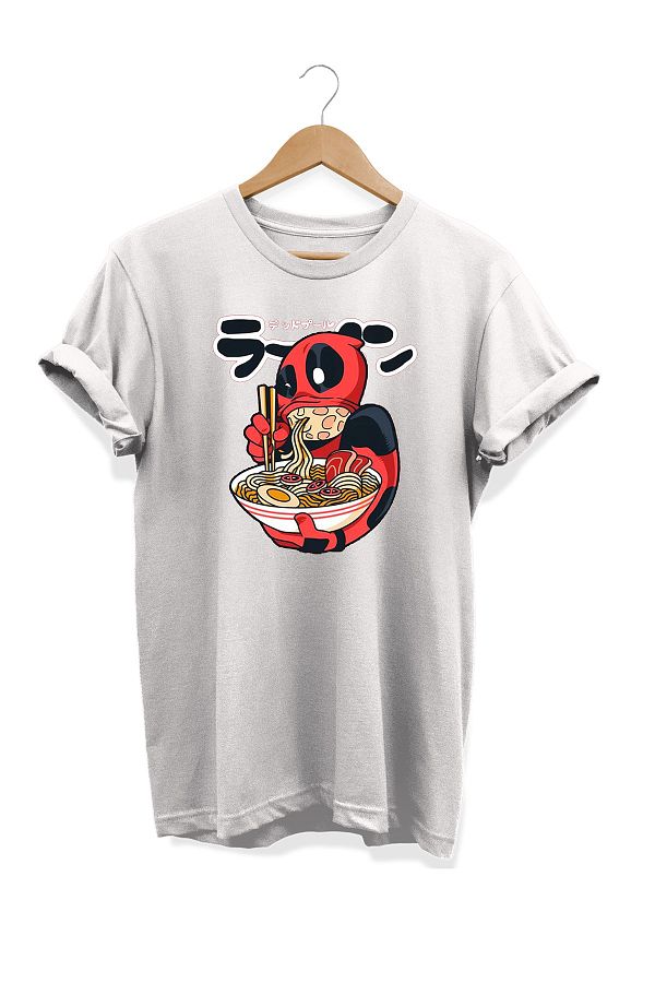 remonz Food Series Deadpool Printed 100 Cotton Plus Size T Shirt Trendyol