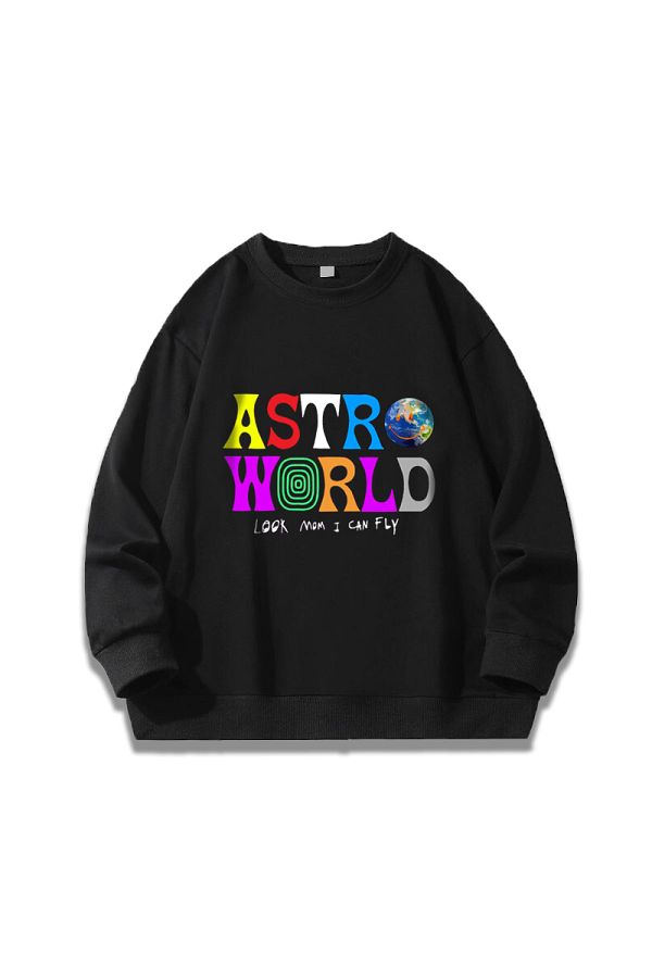 deep qaiser Unisex Travis Scott Astroworld Album Printed Oversize Sweatshirt Trendyol