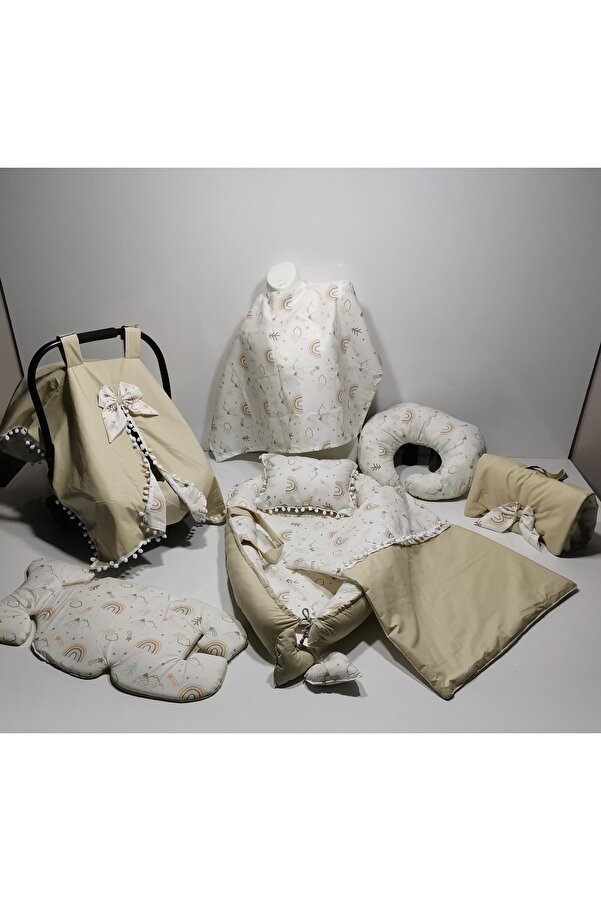 Balamira Vizon Gökkuşaklı 10 Parça Babynest Seti