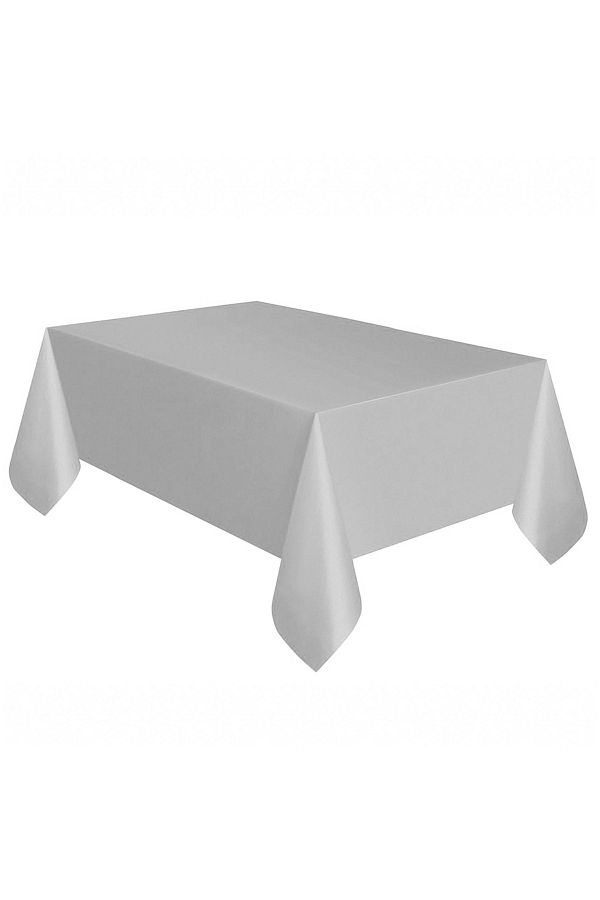 Mini Parti-Mini Party Store Silver Tablecloth 1